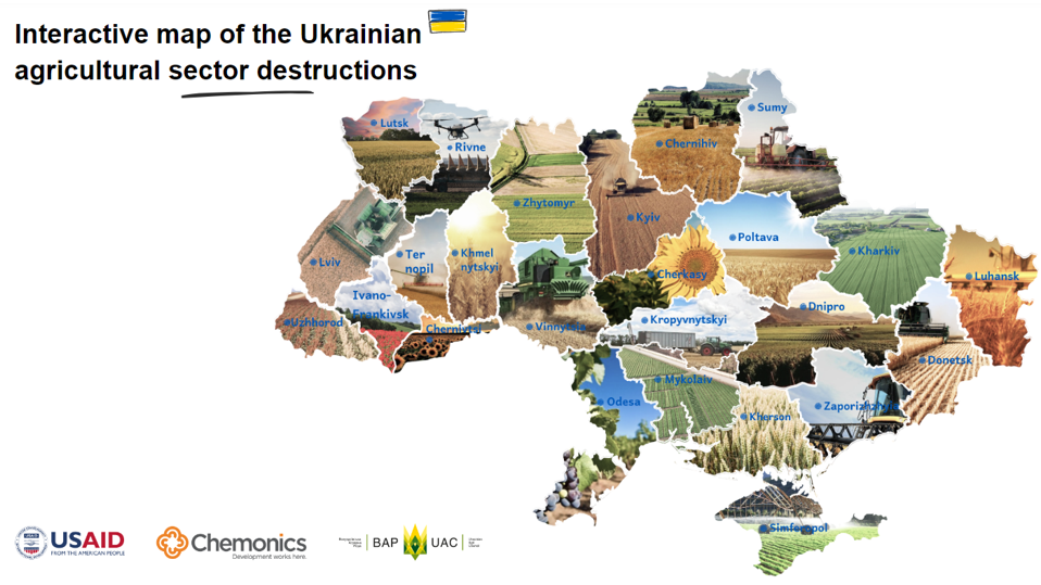 The Ukrainian decision to record losses caused to the agricultural sector as a result of the war was recognized as one of the most innovative