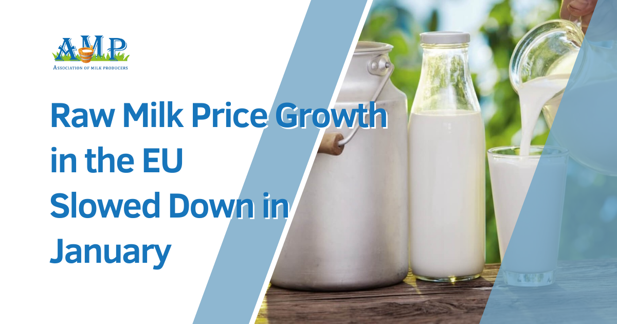 Raw Milk Price Growth in the EU Slowed Down in January